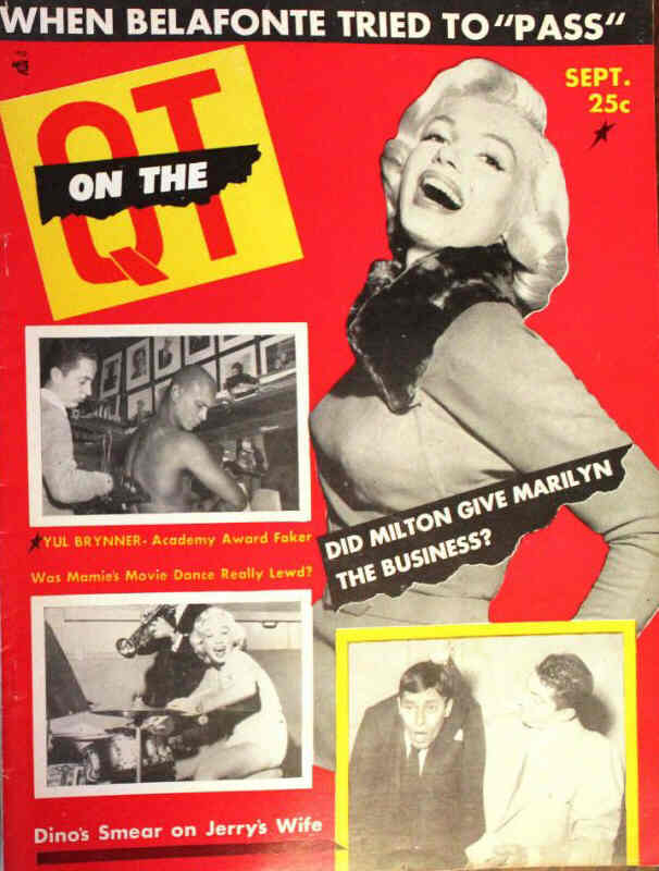 ON THE QT magazine side cover September 1957