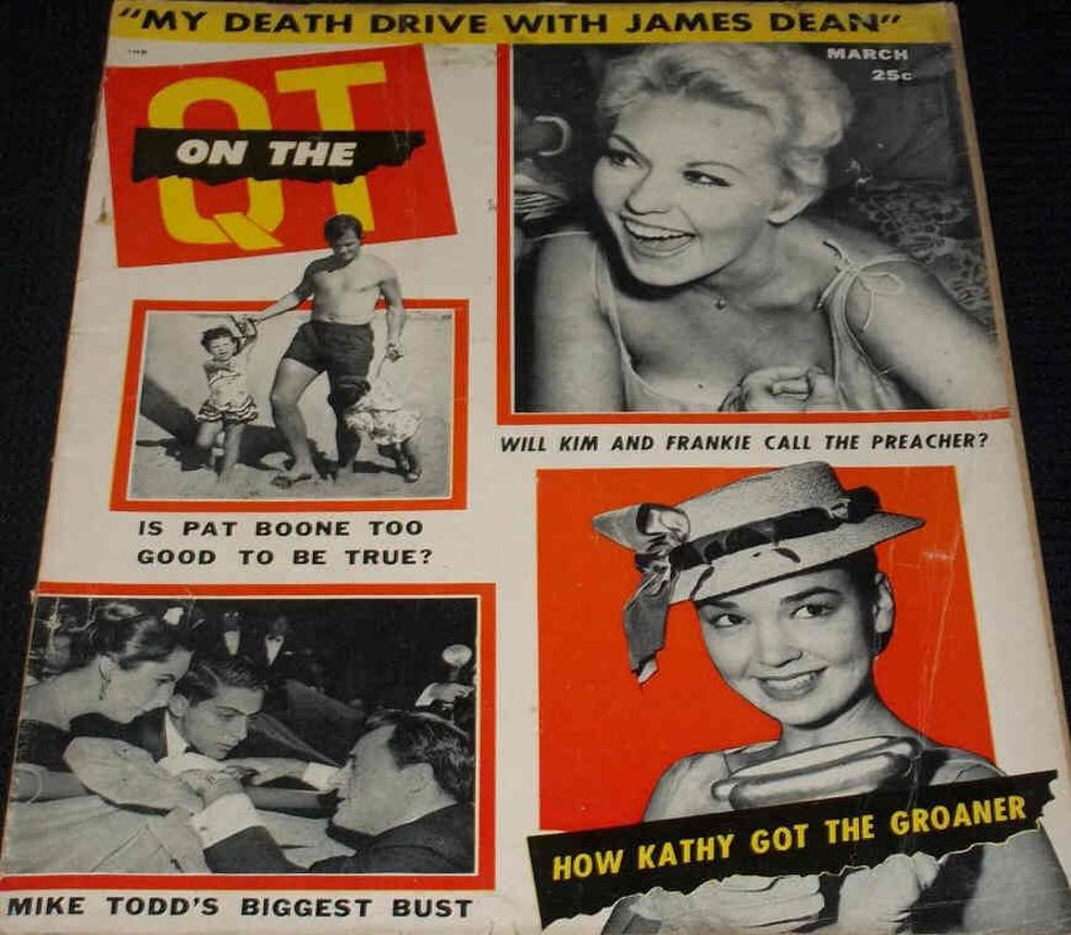 ON THE QT magazine side cover March 1958