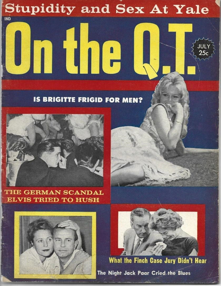 ON THE QT magazine side cover  July 1960