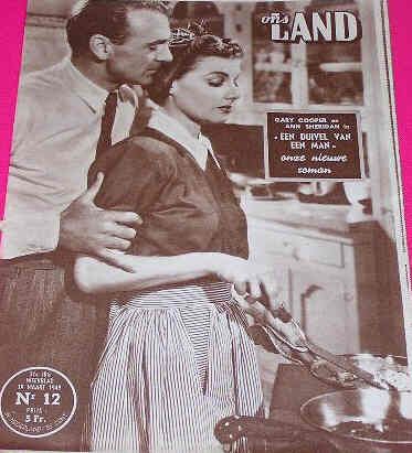 ONS LAND magazine side cover 19 March 1949