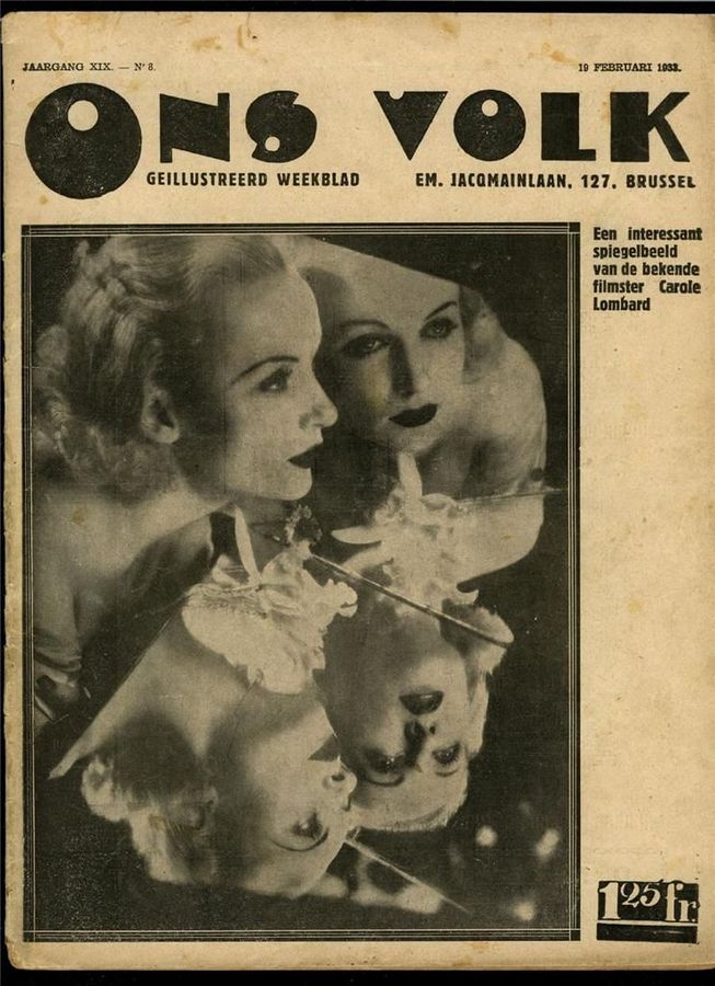 ONS VOLK magazine side cover Issue 8 19 February 1933