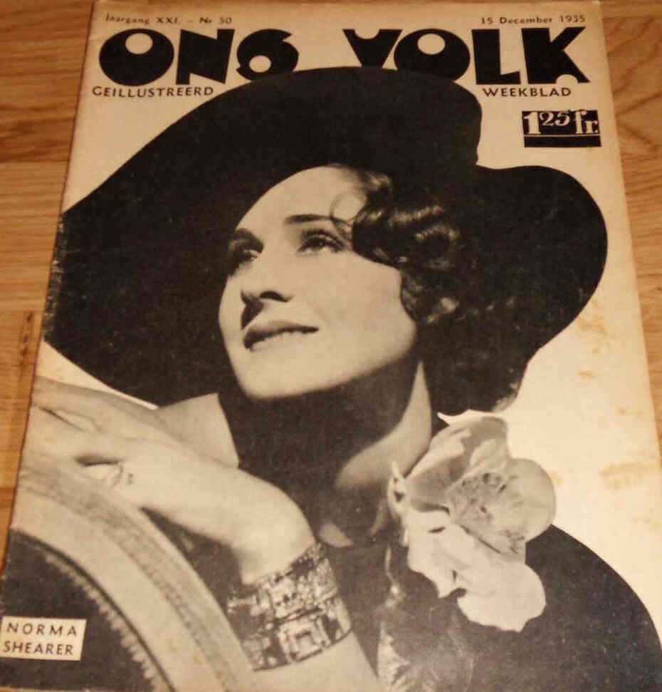 ONS VOLK magazine side cover 15 December 1935