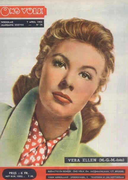 ONS VOLK magazine side cover 7 April 1955