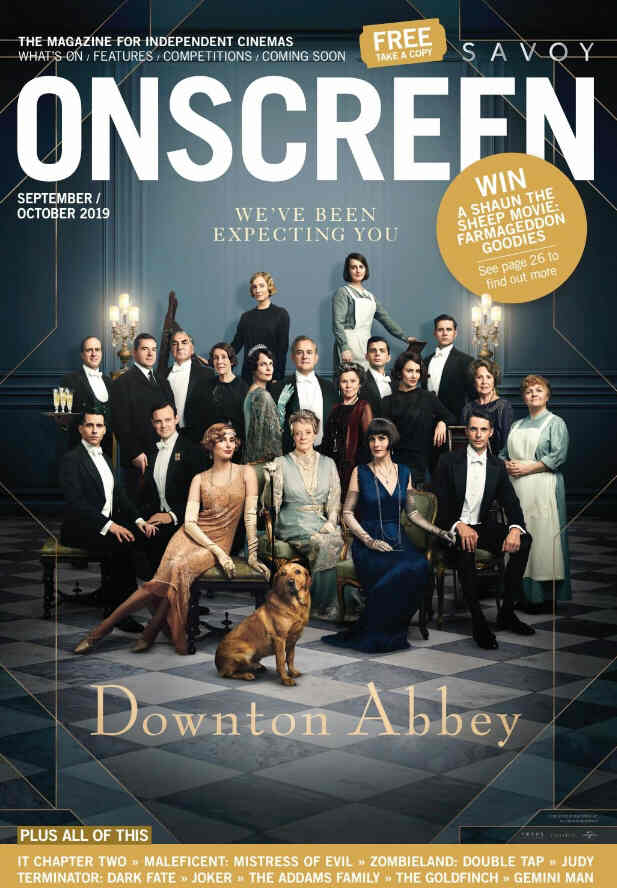 ONSCREEN magazine side cover  September/October 2019