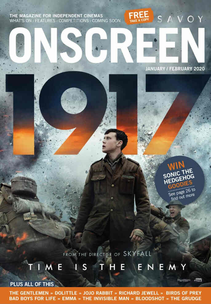ONSCREEN magazine side cover  January/February 2020