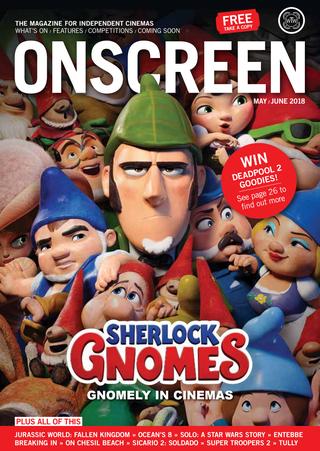 ONSCREEN magazine side cover  May/June 2018