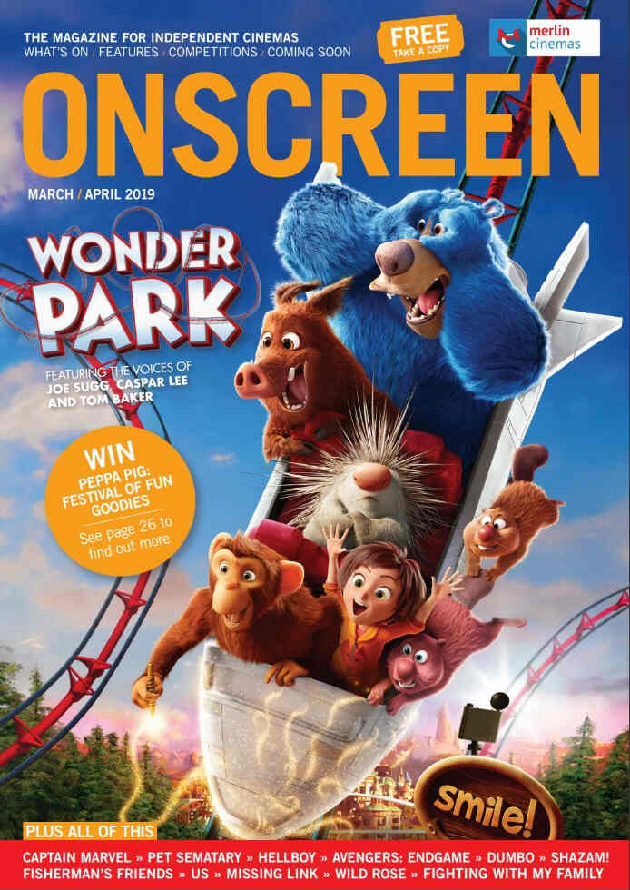 ONSCREEN magazine side cover  March/April 2019