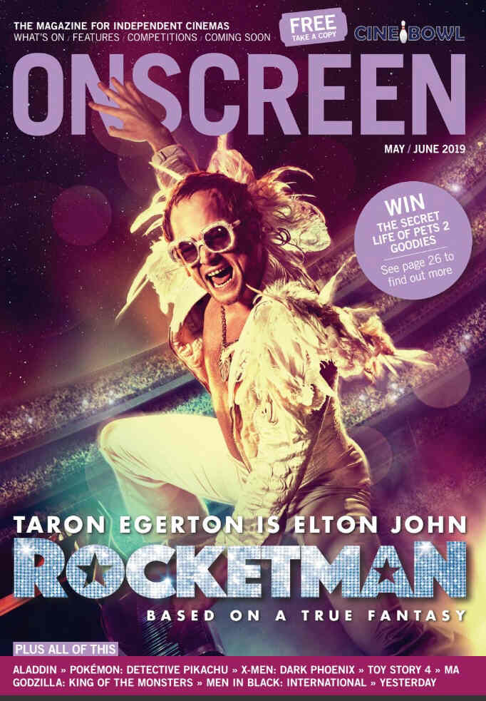 ONSCREEN magazine side cover  May/June 2019