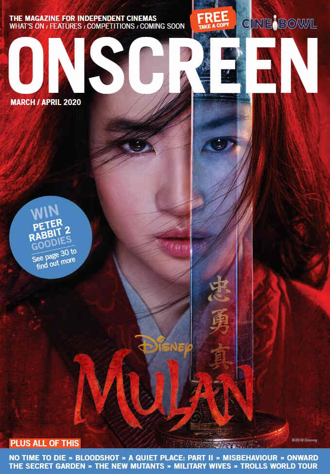ONSCREEN magazine side cover  March/April 2020