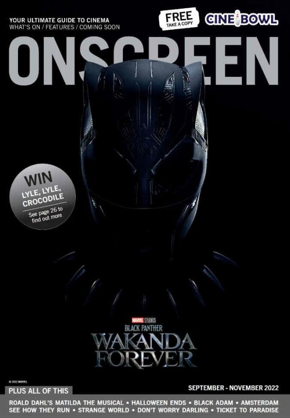 ONSCREEN magazine side cover  September/November 2022