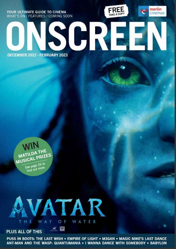 ONSCREEN magazine side cover  December 2022/ February 2023 