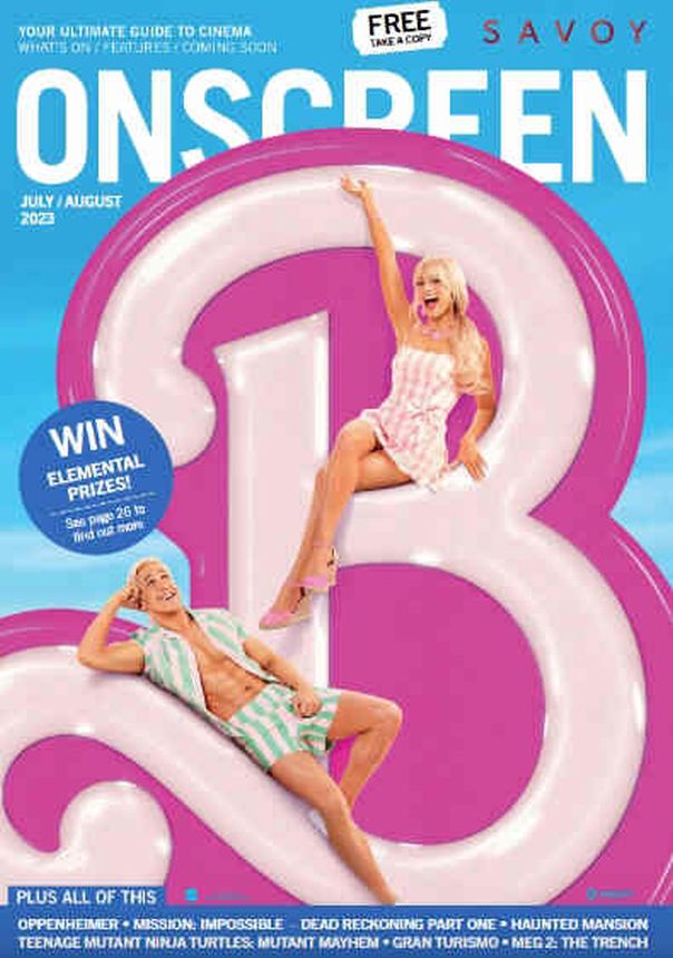 ONSCREEN magazine side cover  July/August 2023