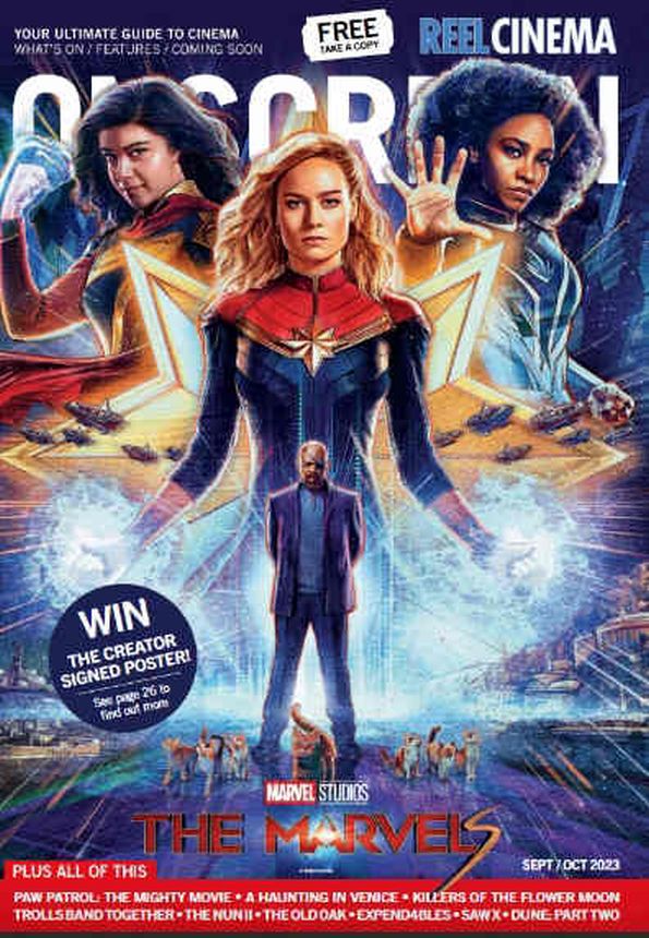 ONSCREEN magazine side cover  September/October 2023