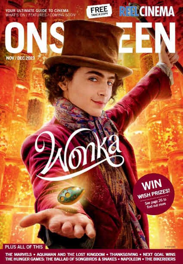 ONSCREEN magazine side cover  November/December 2023