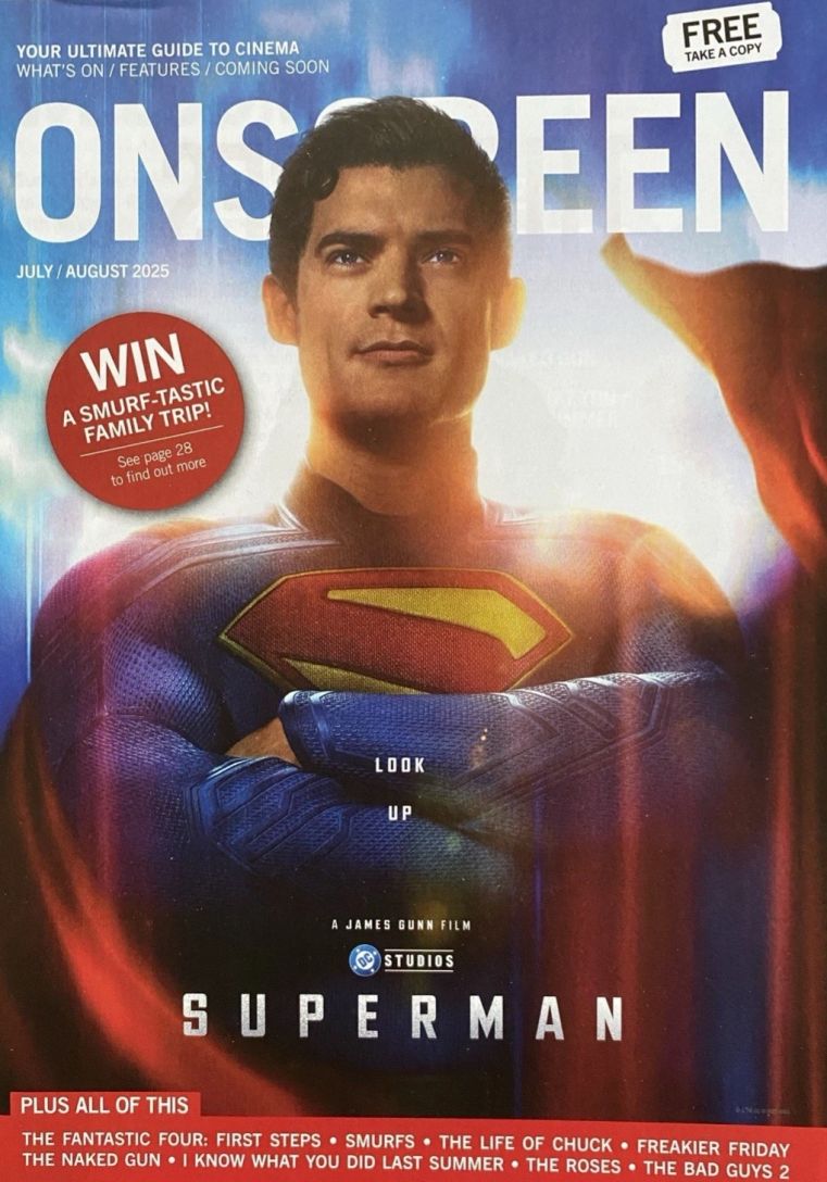 ONSCREEN magazine side cover  July/August 2025
