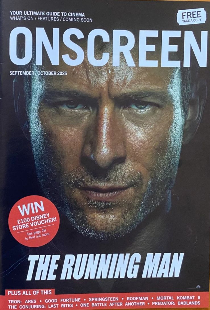 ONSCREEN magazine side cover  September/October 2025