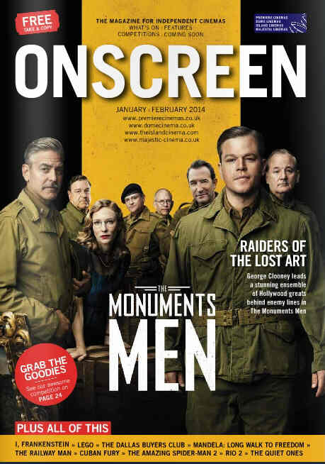 ONSCREEN magazine side cover January/February 2014