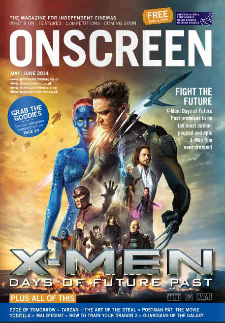 ONSCREEN magazine side cover May/June 2014