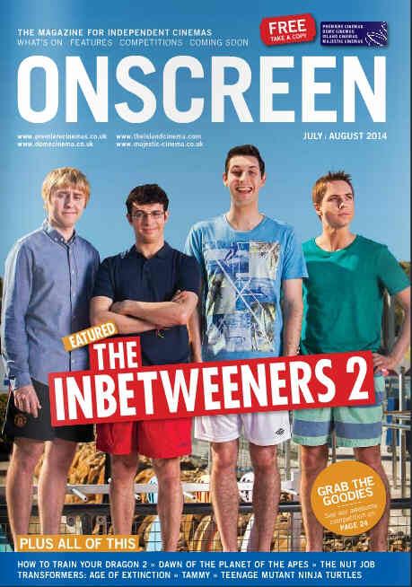 ONSCREEN magazine side cover July/August 2014