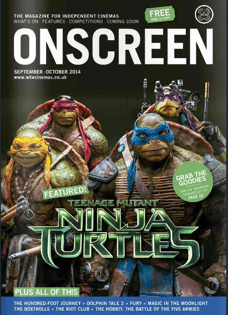 ONSCREEN magazine side cover September/October 2014