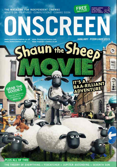 ONSCREEN magazine side cover January/February 2015