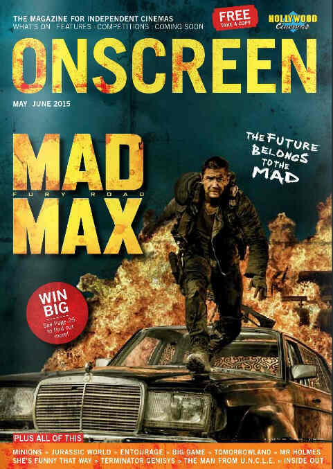 ONSCREEN magazine side cover May/June 2015