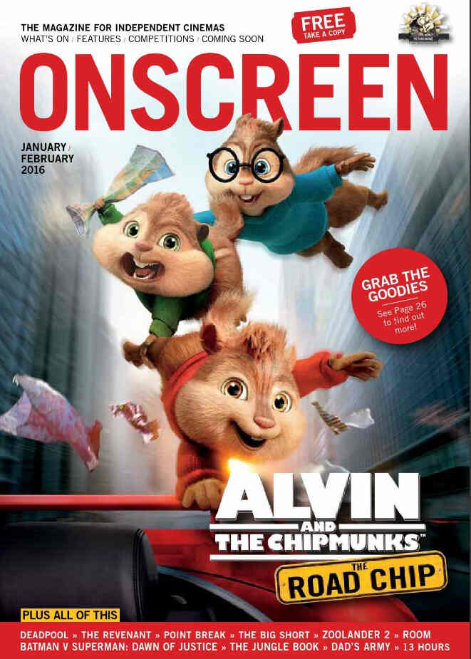 ONSCREEN magazine side cover January/February 2016