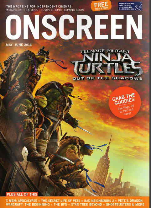 ONSCREEN magazine side cover May/June 2016
