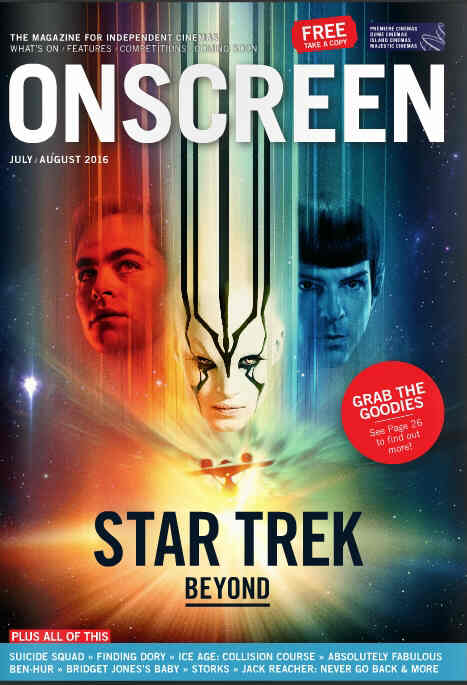 ONSCREEN magazine side cover July/August 2016