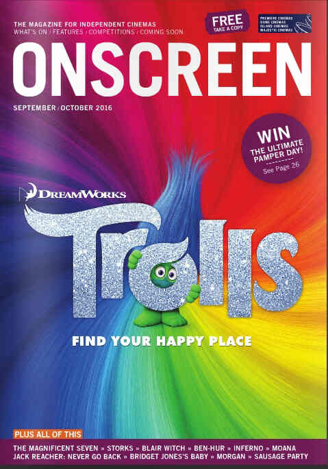 ONSCREEN magazine side cover September/October 2016