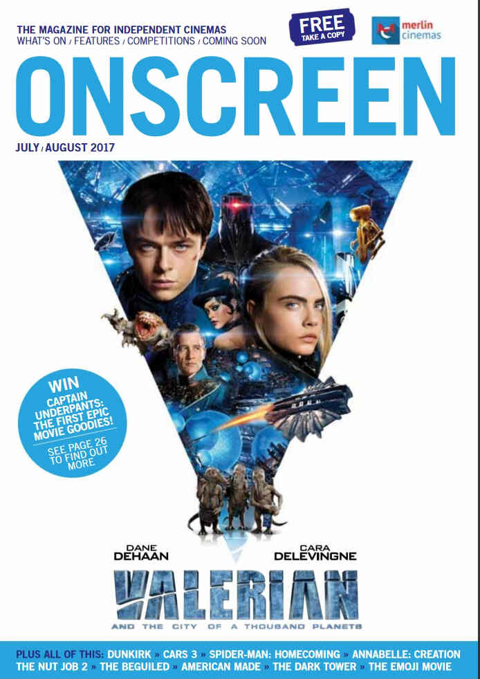 ONSCREEN magazine side cover Issue 77 July/August 2017