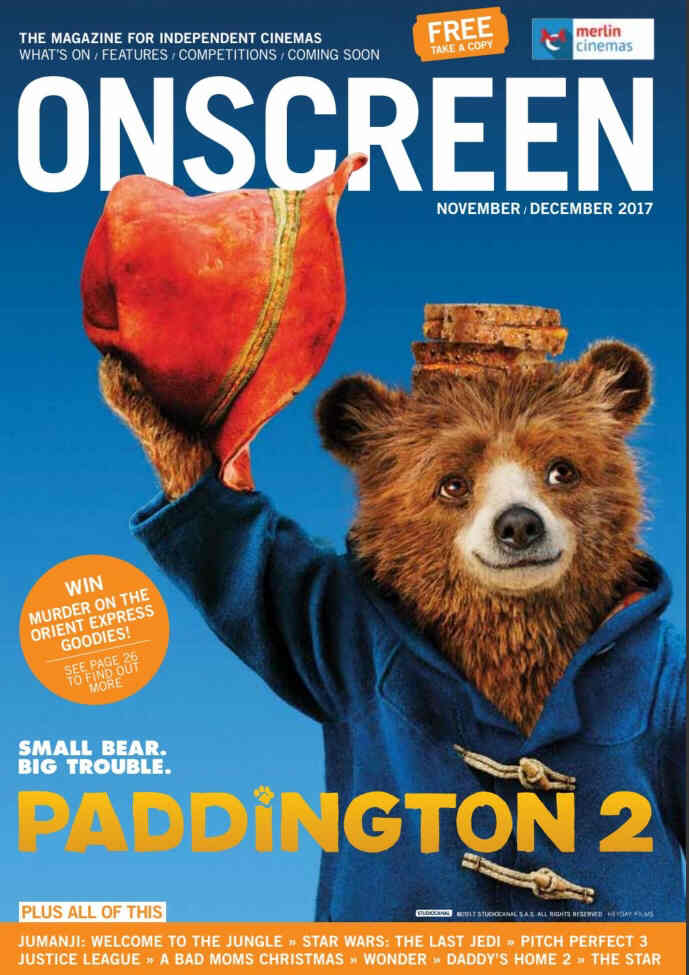 ONSCREEN magazine side cover  November/December 2017