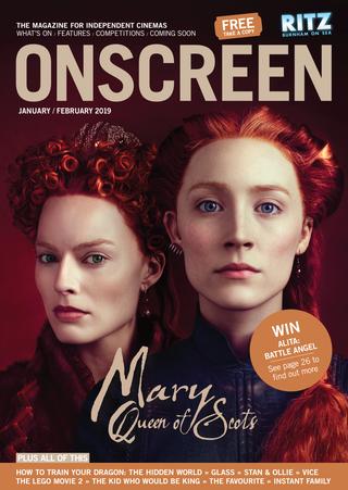 ONSCREEN magazine side cover  January/February 2019