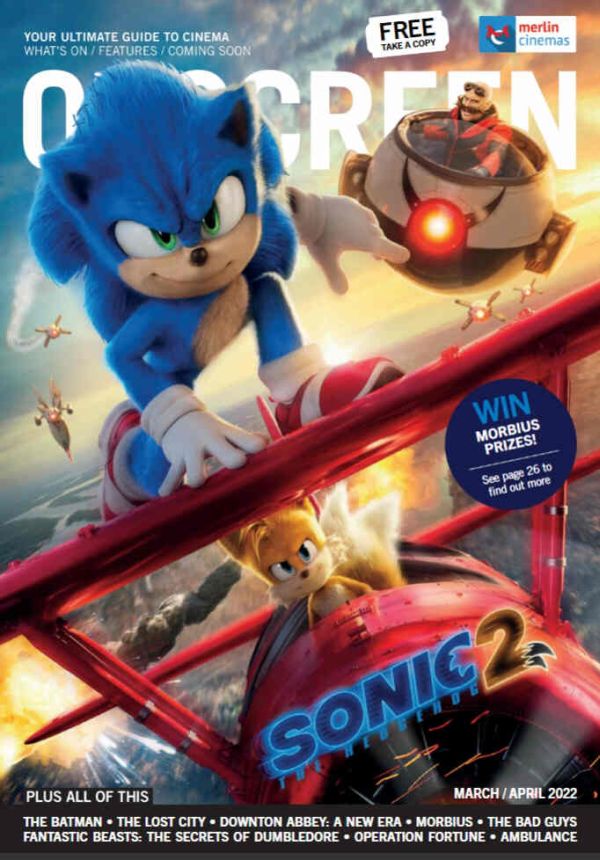 ONSCREEN magazine side cover  March/April 2022