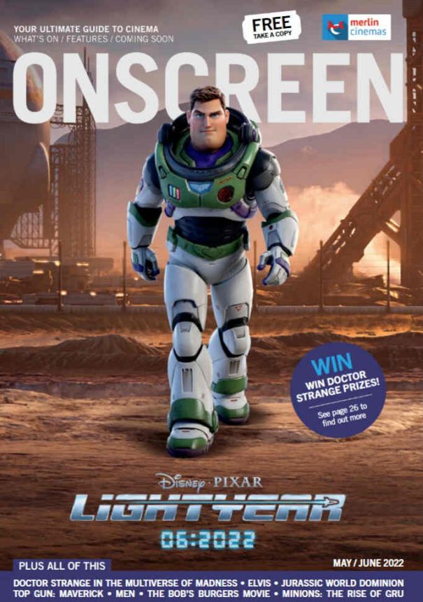 ONSCREEN magazine side cover  May/June 2022