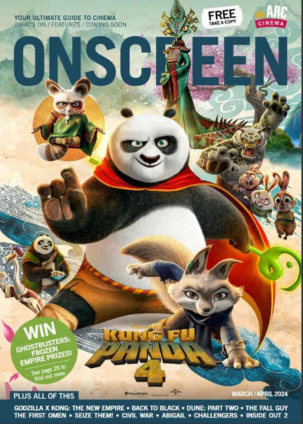 ONSCREEN magazine side cover  March/April 2024