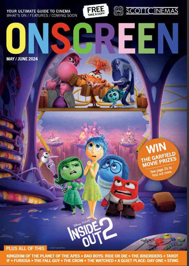 ONSCREEN magazine side cover  May/June 2024