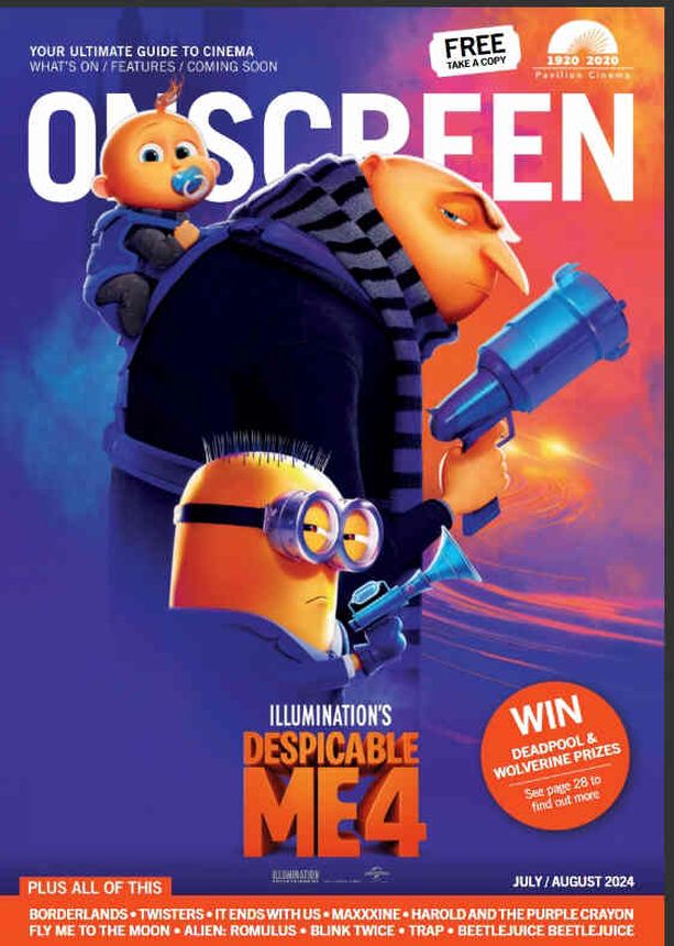 ONSCREEN magazine side cover  July/August 2024