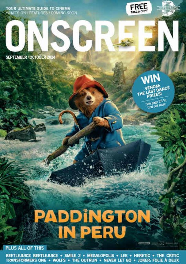 ONSCREEN magazine side cover  September/October 2024