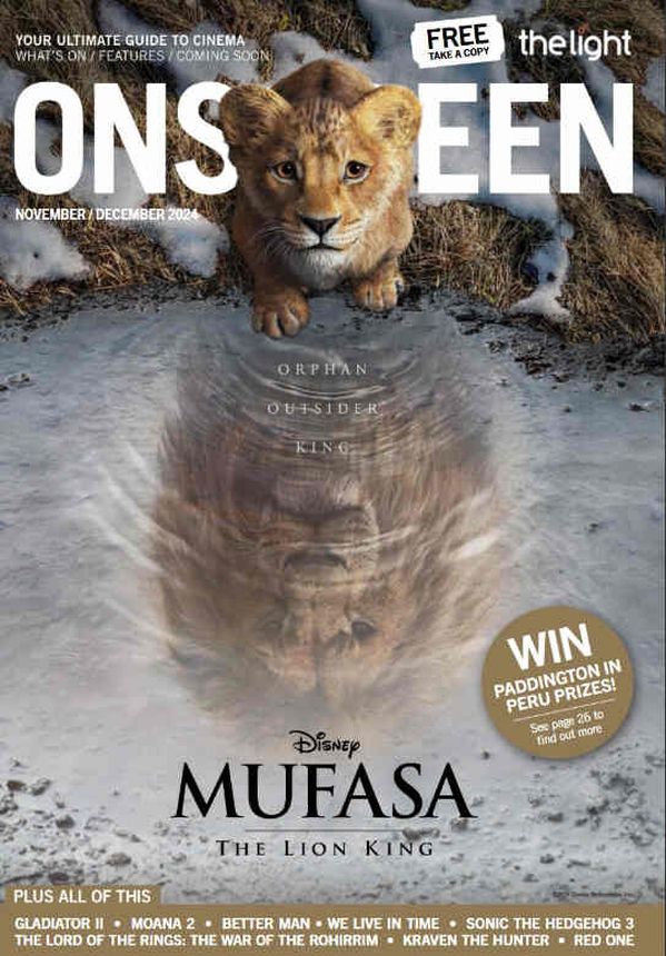 ONSCREEN magazine side cover  November/December 2024