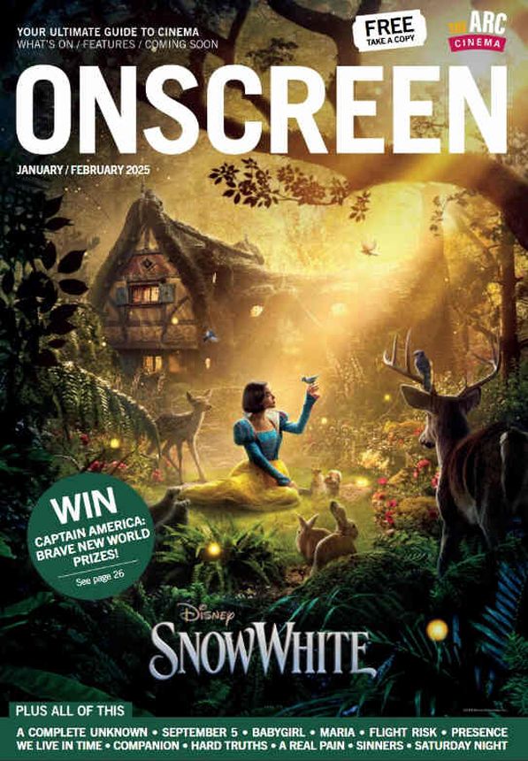 ONSCREEN magazine side cover  January/February 2025