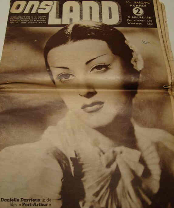 ONS LAND magazine side cover Issue 2 9 January 1937