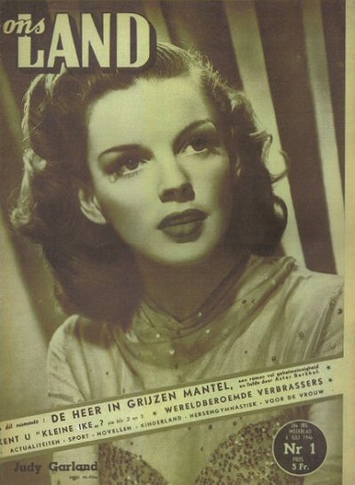 ONS LAND magazine side cover Issue 1 6 July 1946