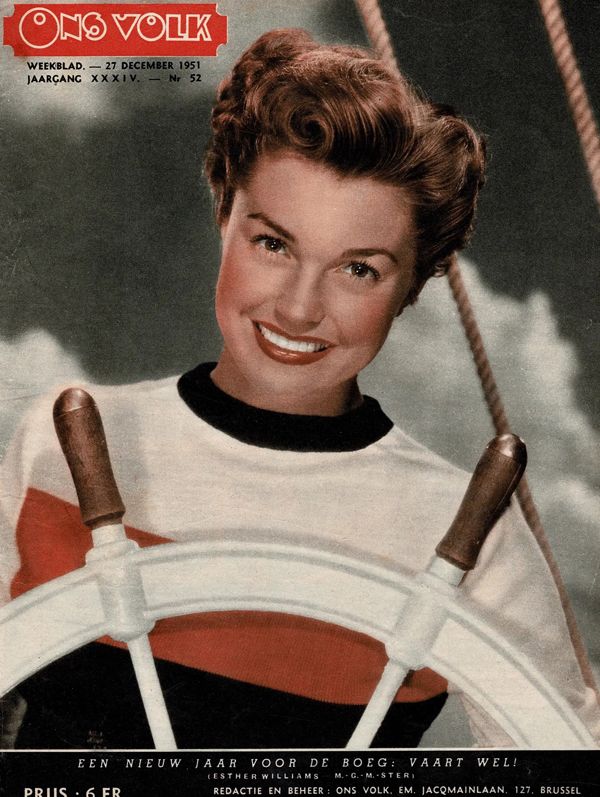 ONS VOLK magazine side cover 27 December 1951