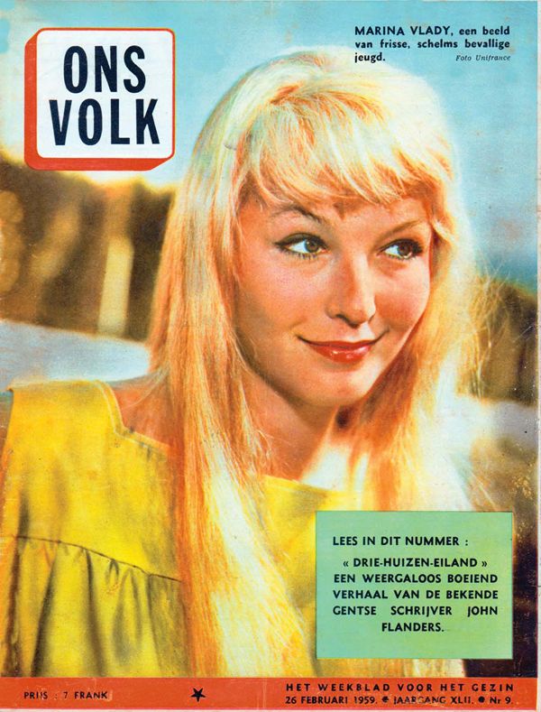 ONS VOLK magazine side cover 26 February 1959