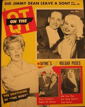 ON THE QT magazine side cover  July 1957