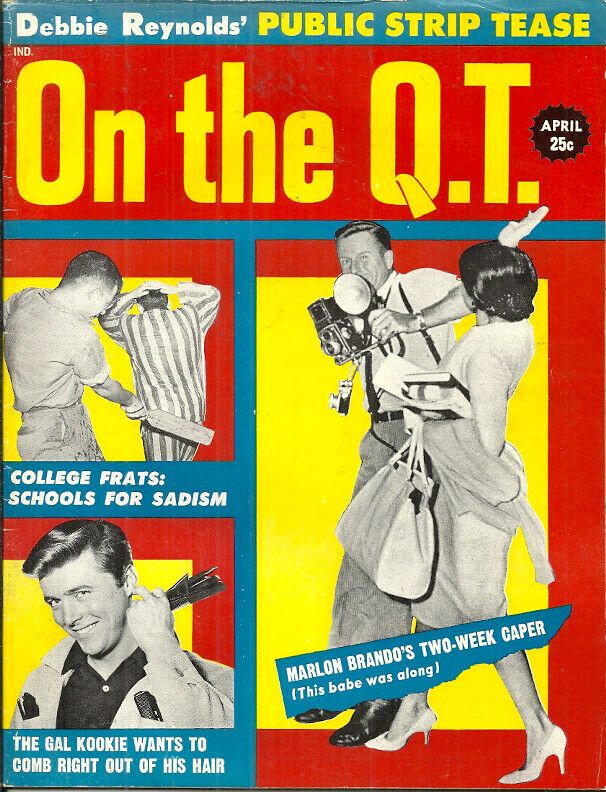 ON THE QT magazine side cover  April 1960