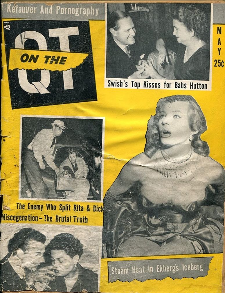 ON THE QT magazine side cover  May 1960