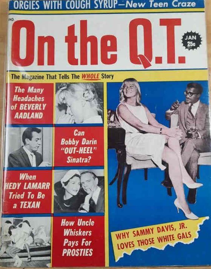 ON THE QT magazine side cover  January 1961
