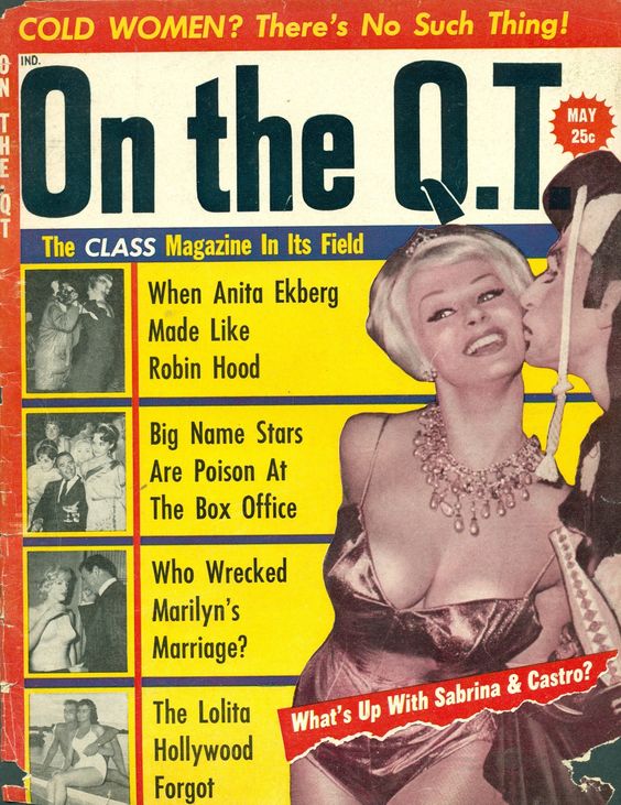 ON THE QT magazine side cover  May 1961